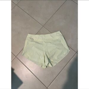 Athleta small running shorts yellow dry fit 1203